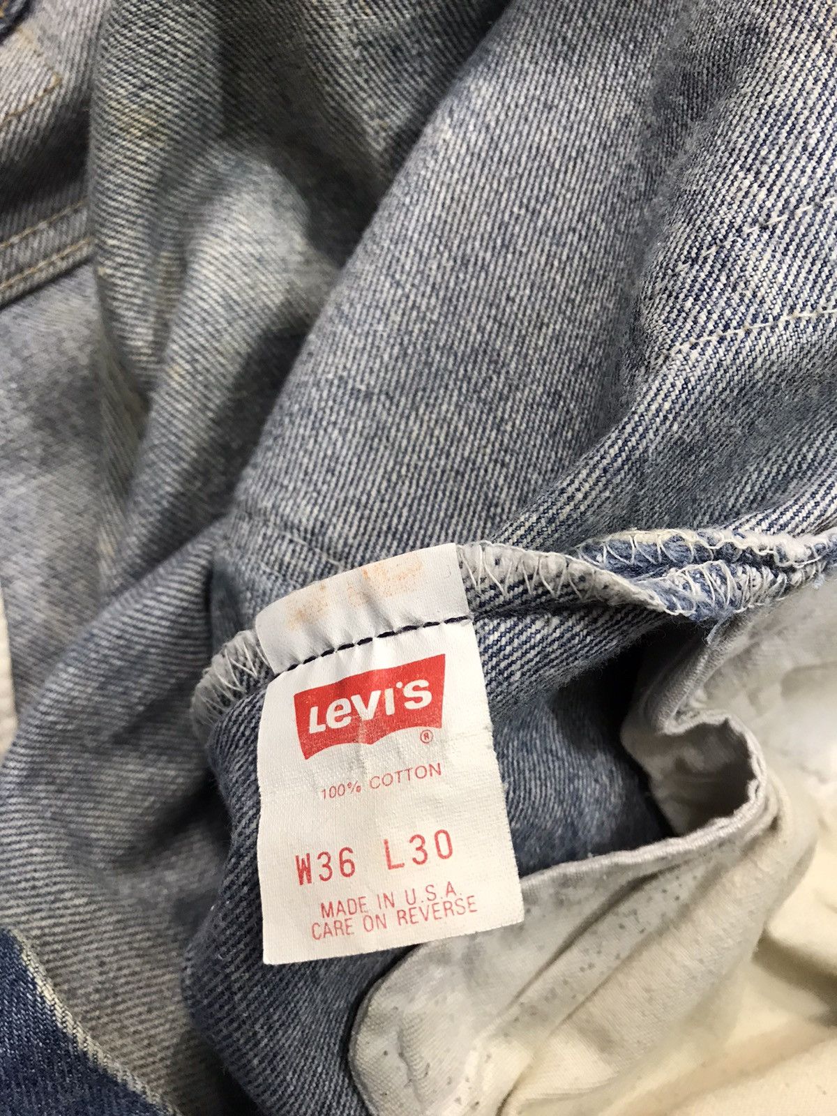 Levi's Vintage Clothing × Vintage 80s Levi’s & Strauss Lot 501 Denim Buttonfly K286j Size US 33 - 7 Thumbnail