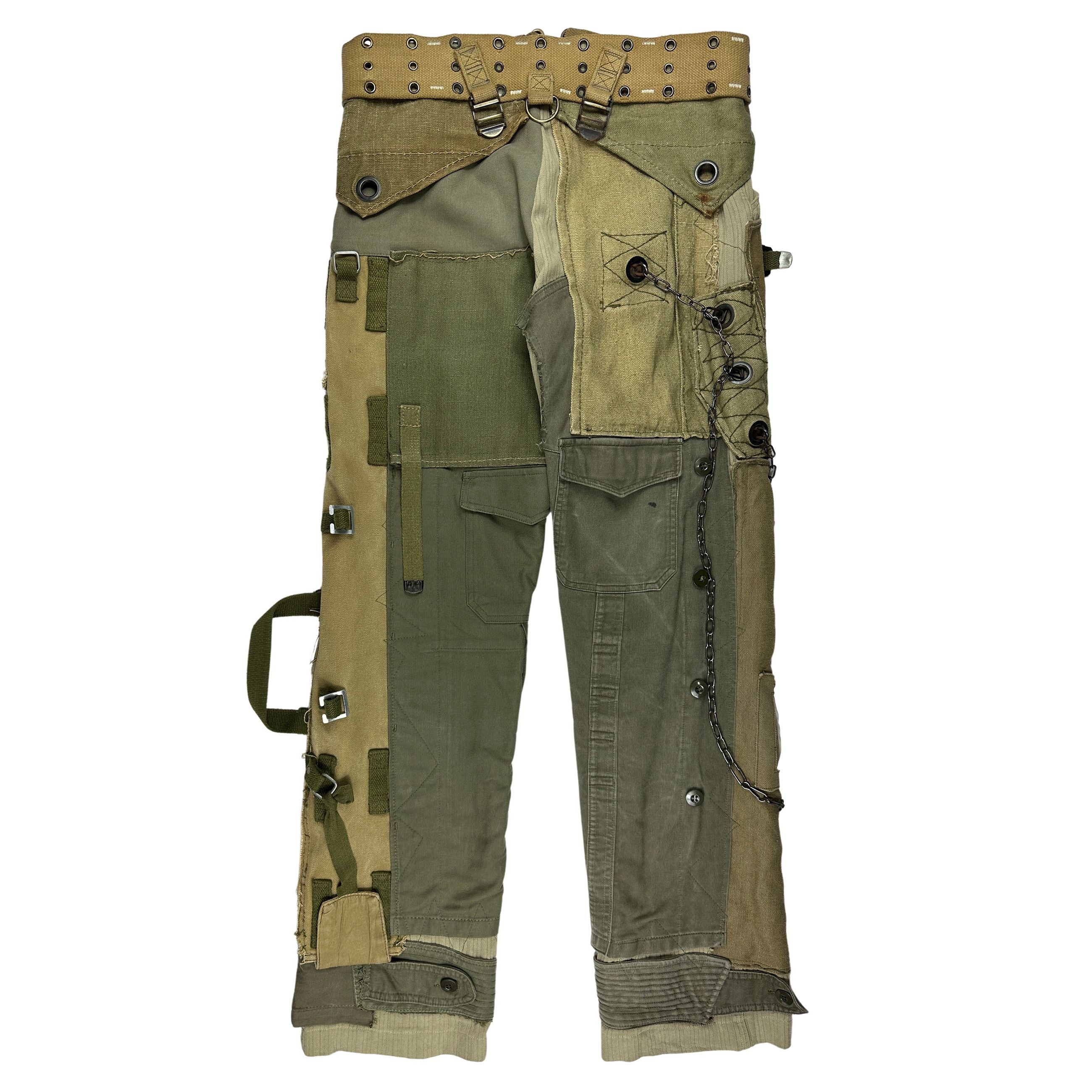 Dolce & Gabbana AW03 Reconstructed Flight Pants Size US 32 / EU 48 - 2 Thumbnail