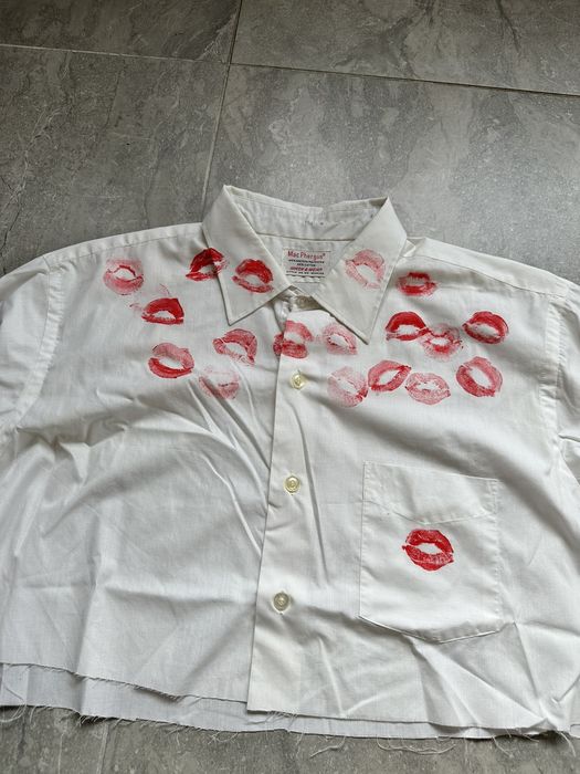 Vintage ICONIC Artisanal Kiss Shirt Like Margiela Cropped | Grailed