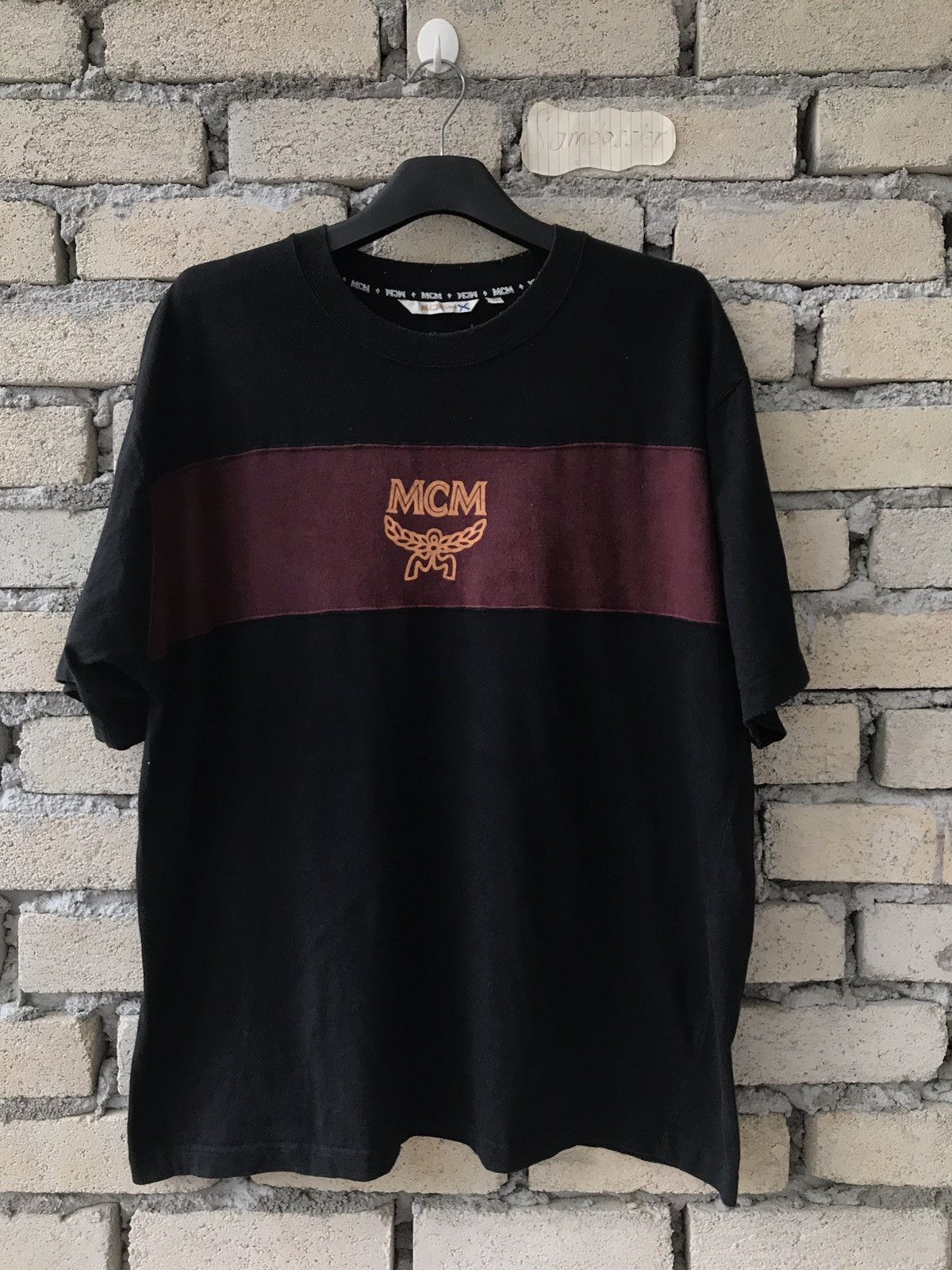 MCM Luxury MCM Legere Chest Striped Big Logo Tee Size US L / EU 52-54 / 3 - 1 Thumbnail