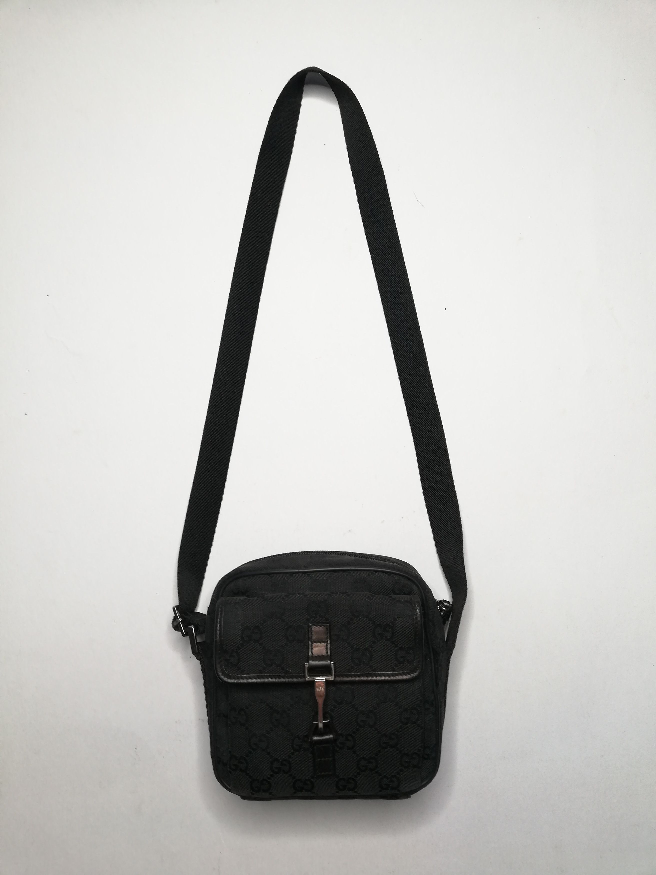 Gucci Gucci Black GG Small Side Crossbody Bag Size ONE SIZE - 2 Thumbnail