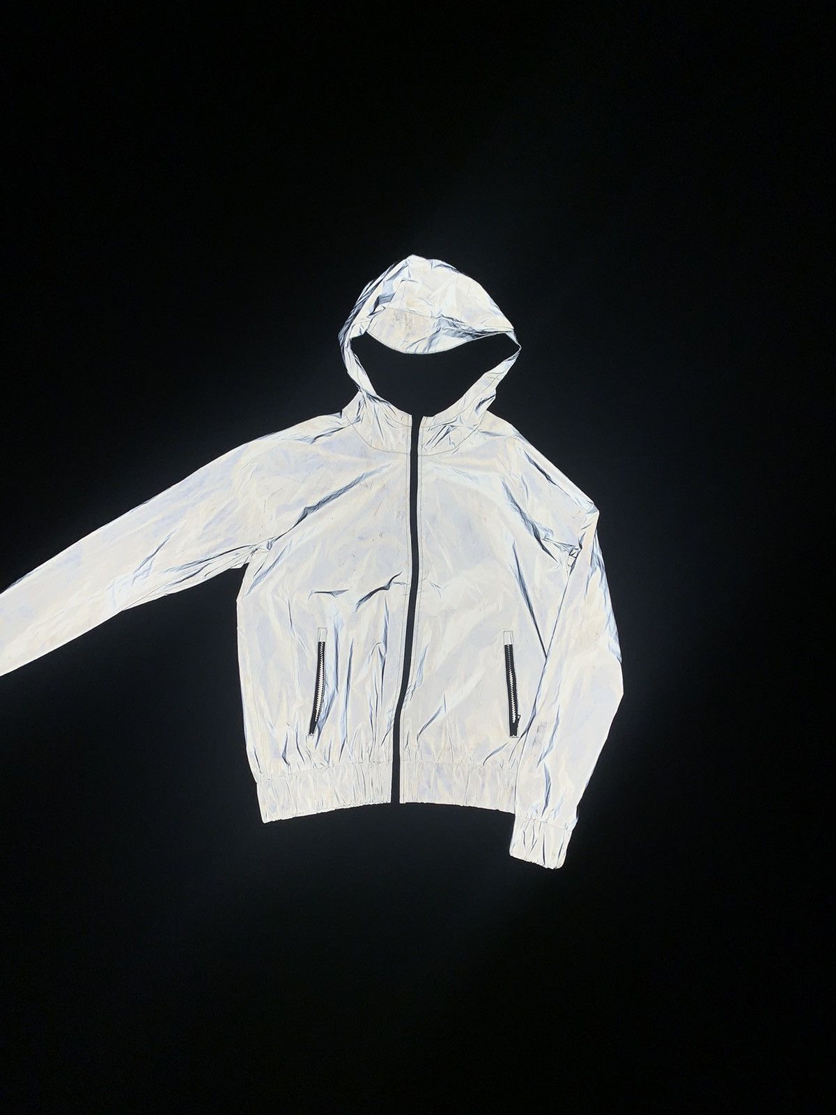 Full 3M Reflective Shell Jacket Small Death Grips Flash Hood