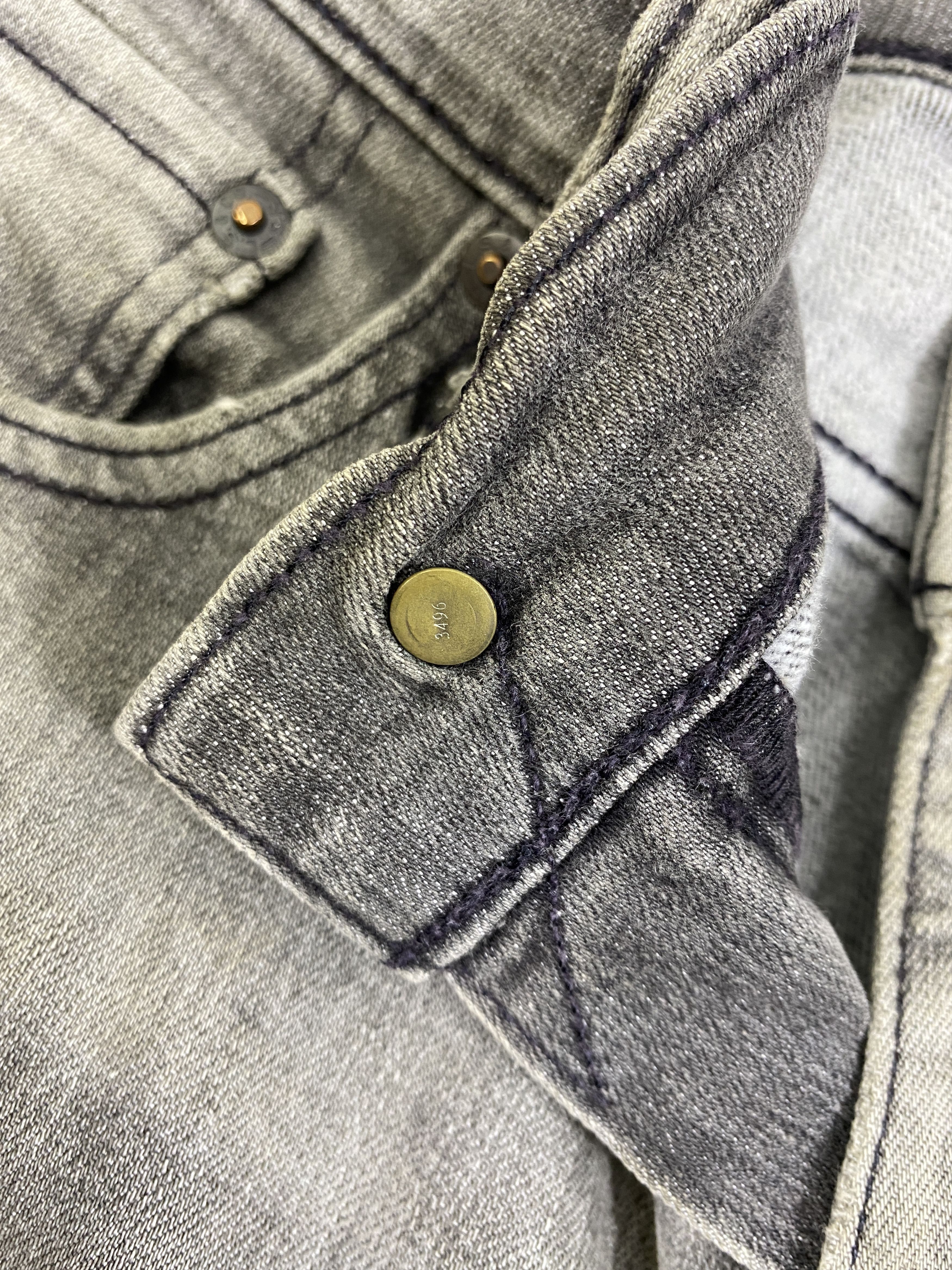 Distressed Grey Levi's 511 Jeans 35x32.5 Denim -JN2537