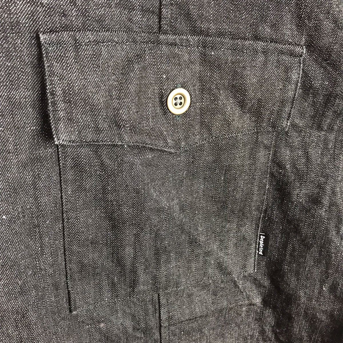 Japanese Brand Japanese Designer Depleted Button Up Workwear Denim Shirt Size US XL / EU 56 / 4 - 6 Thumbnail