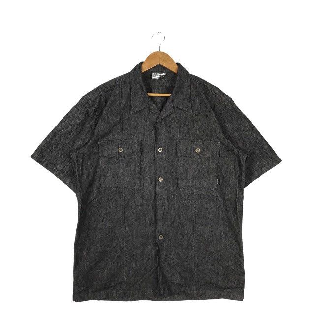 Japanese Brand Japanese Designer Depleted Button Up Workwear Denim Shirt Size US XL / EU 56 / 4 - 1 Thumbnail