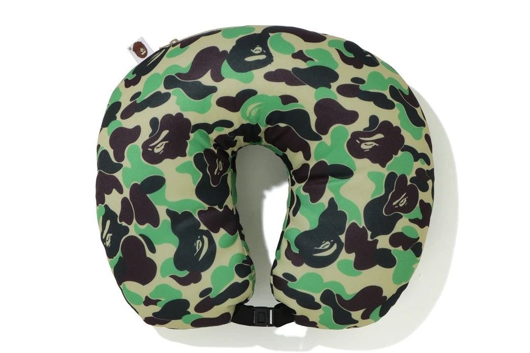 image of Bape Abc 2-Way Camo Neck Pillow, Men's