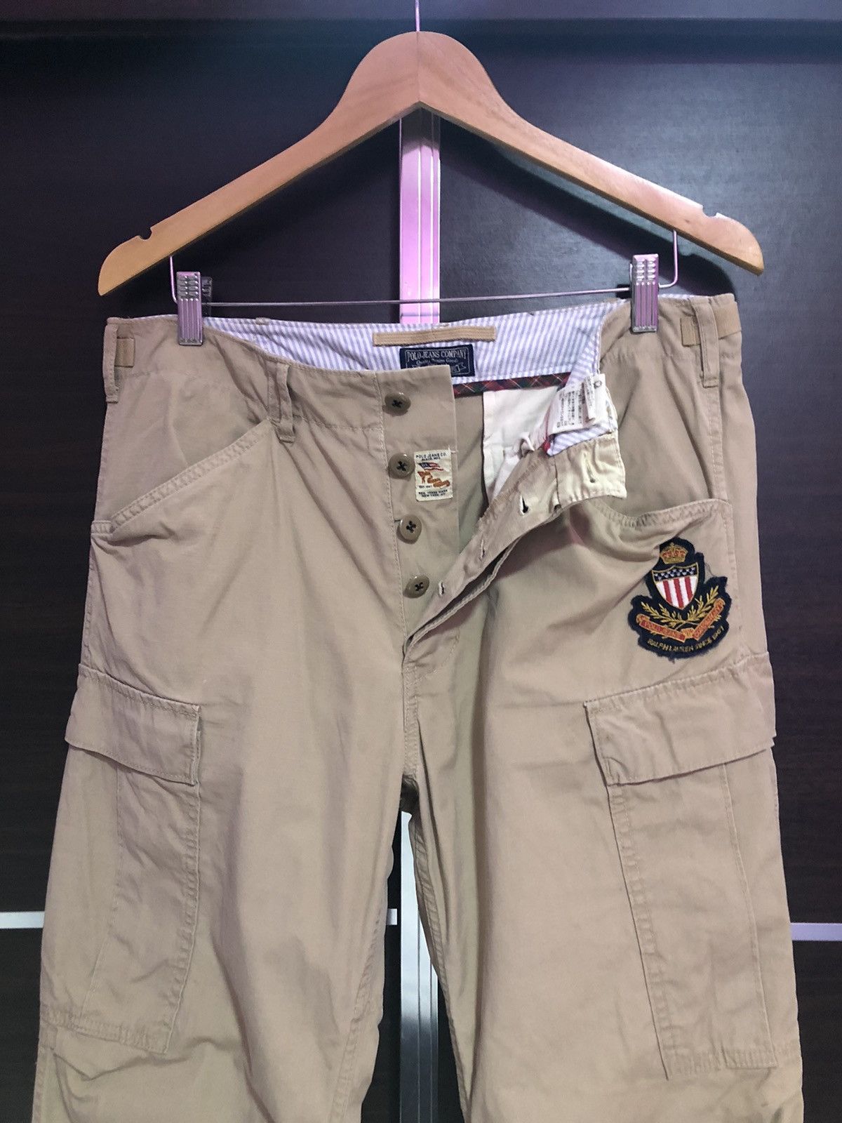 Polo Ralph Lauren Polo Ralph Lauren Cargo Buttonfly Pant Made Japan Size US 34 / EU 50 - 6 Thumbnail