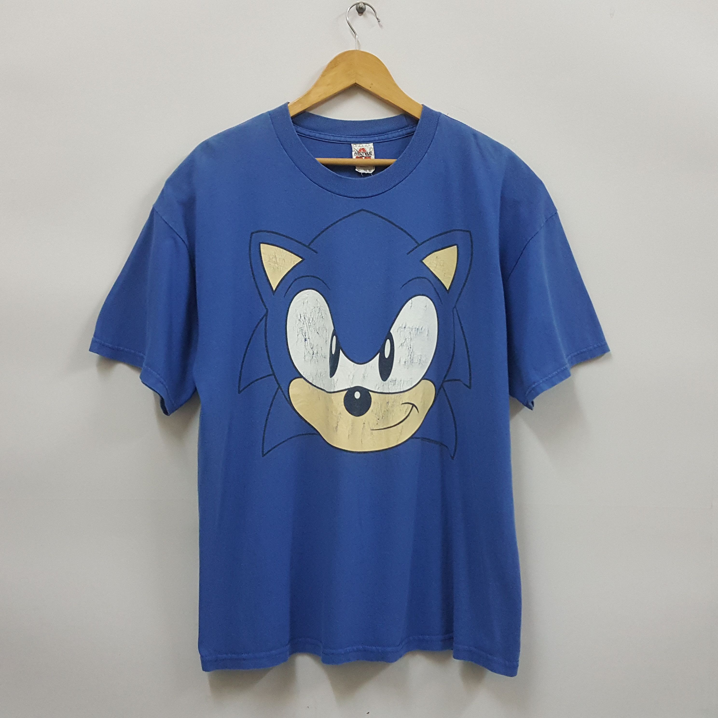 Cartoon Network × Vintage Vintage Sonic Hedgehog By Sega T-Shirt Size US XL / EU 56 / 4 - 1 Thumbnail