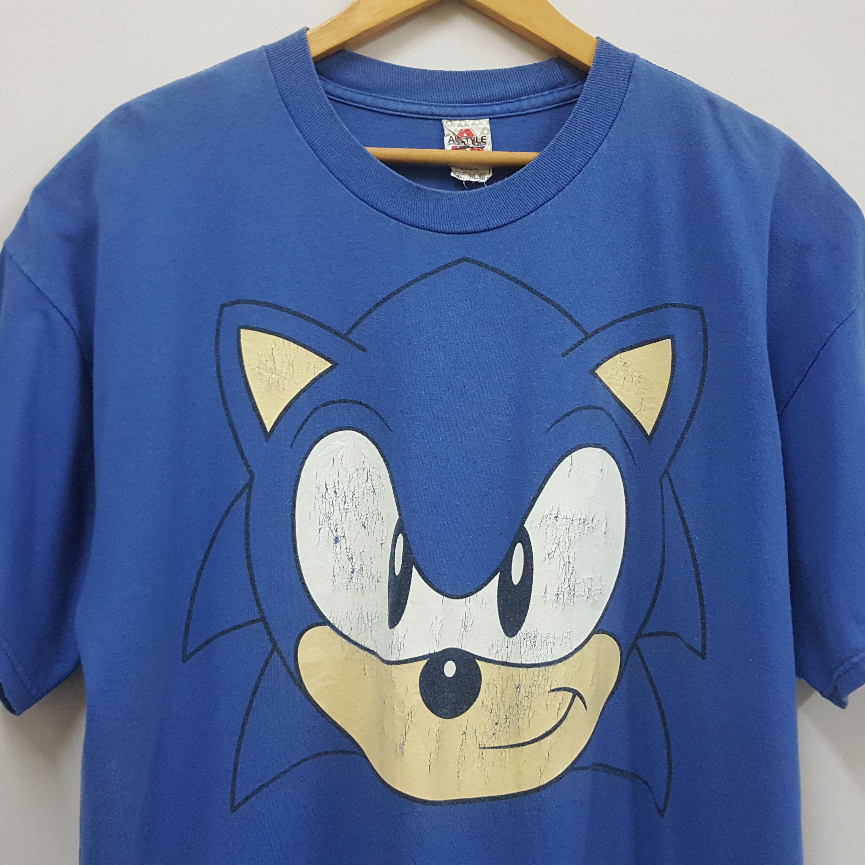 Cartoon Network × Vintage Vintage Sonic Hedgehog By Sega T-Shirt Size US XL / EU 56 / 4 - 3 Thumbnail