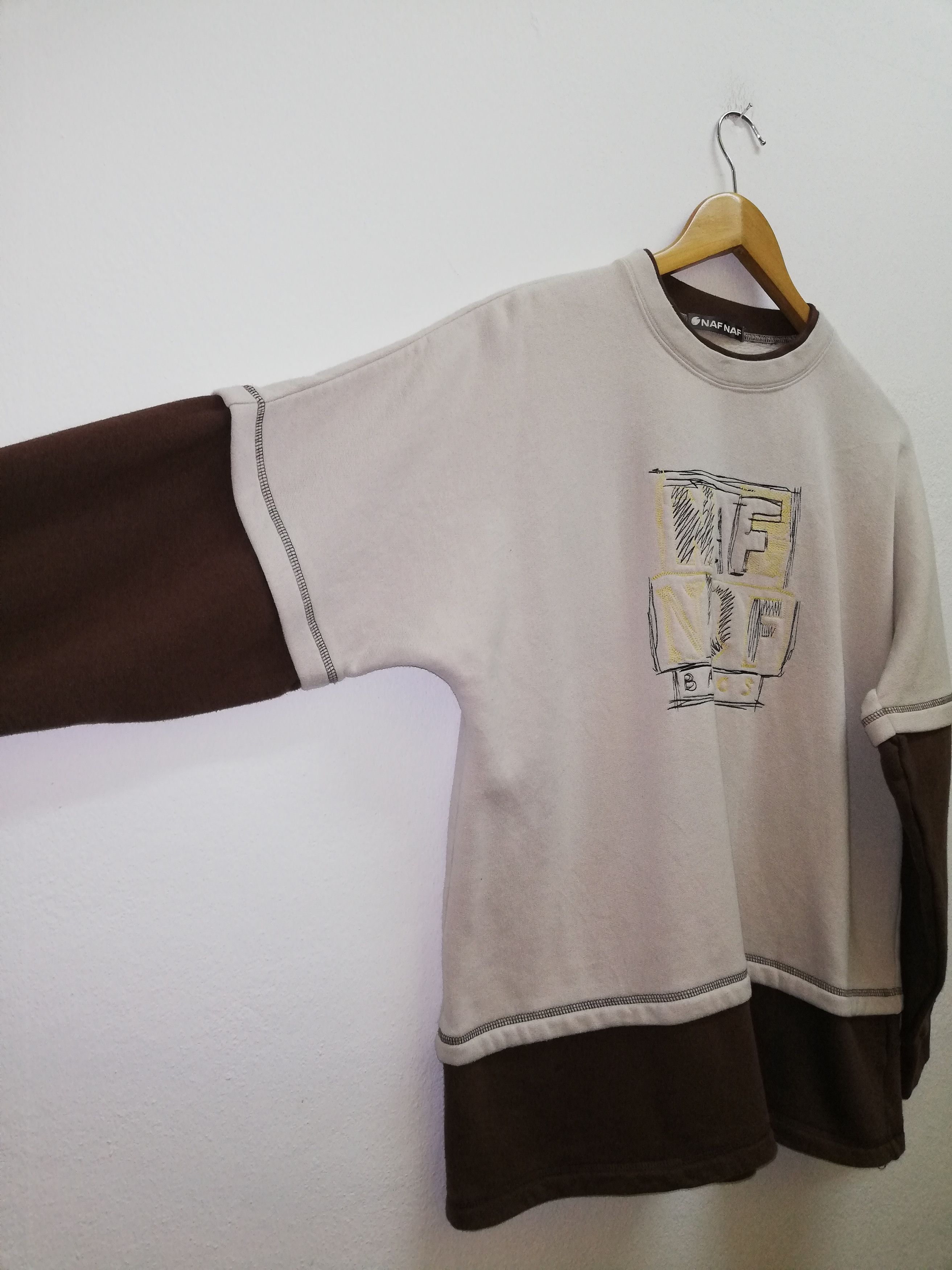 14th Addiction Vintage Naf Naf Basics Sweatshirt (c33) Size US L / EU 52-54 / 3 - 2 Thumbnail