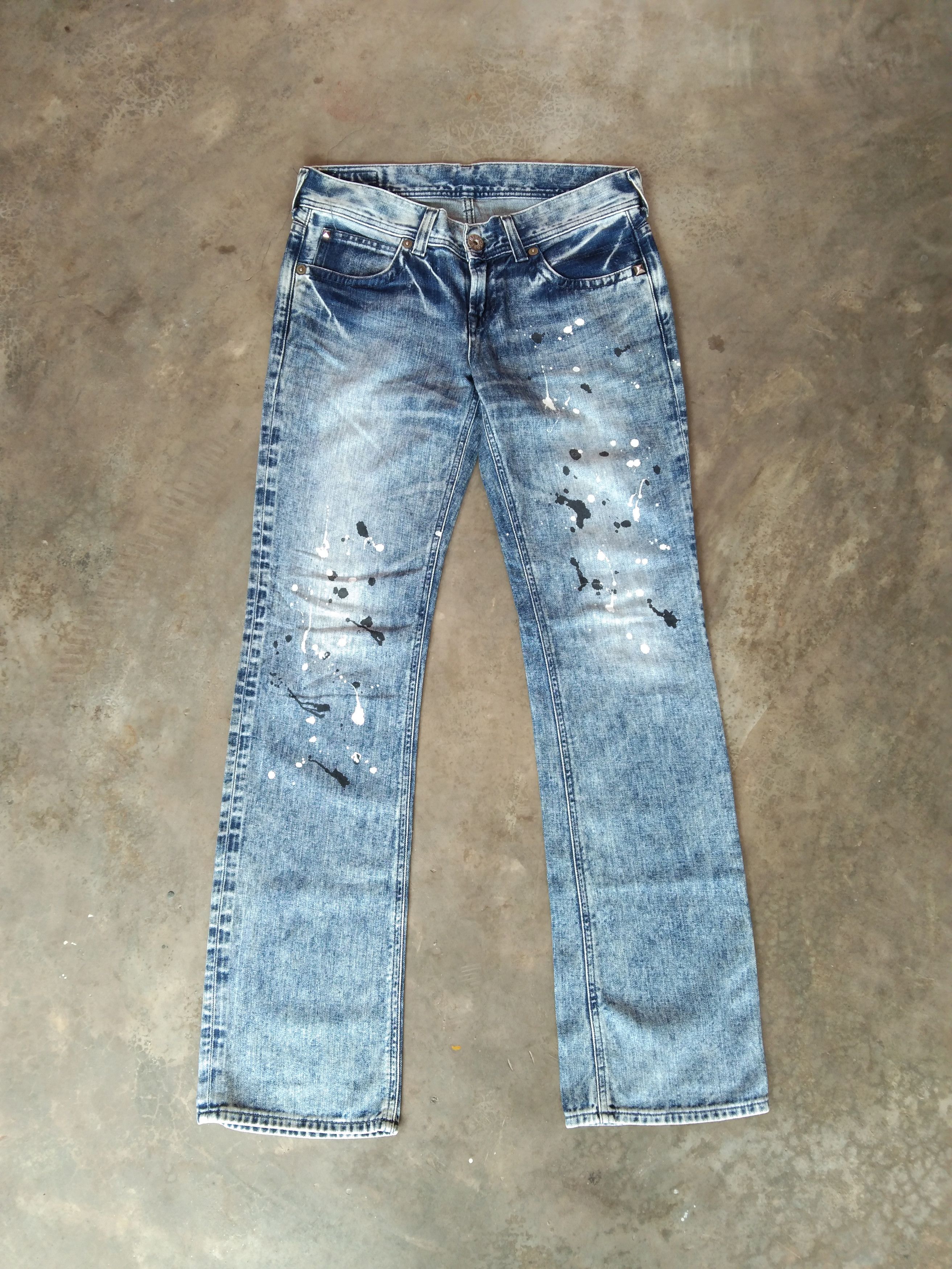 Japanese Brand Vintage Painter Edwin Made In Japan Boot Cut Jeans 31x32 Size US 31 - 1 Thumbnail