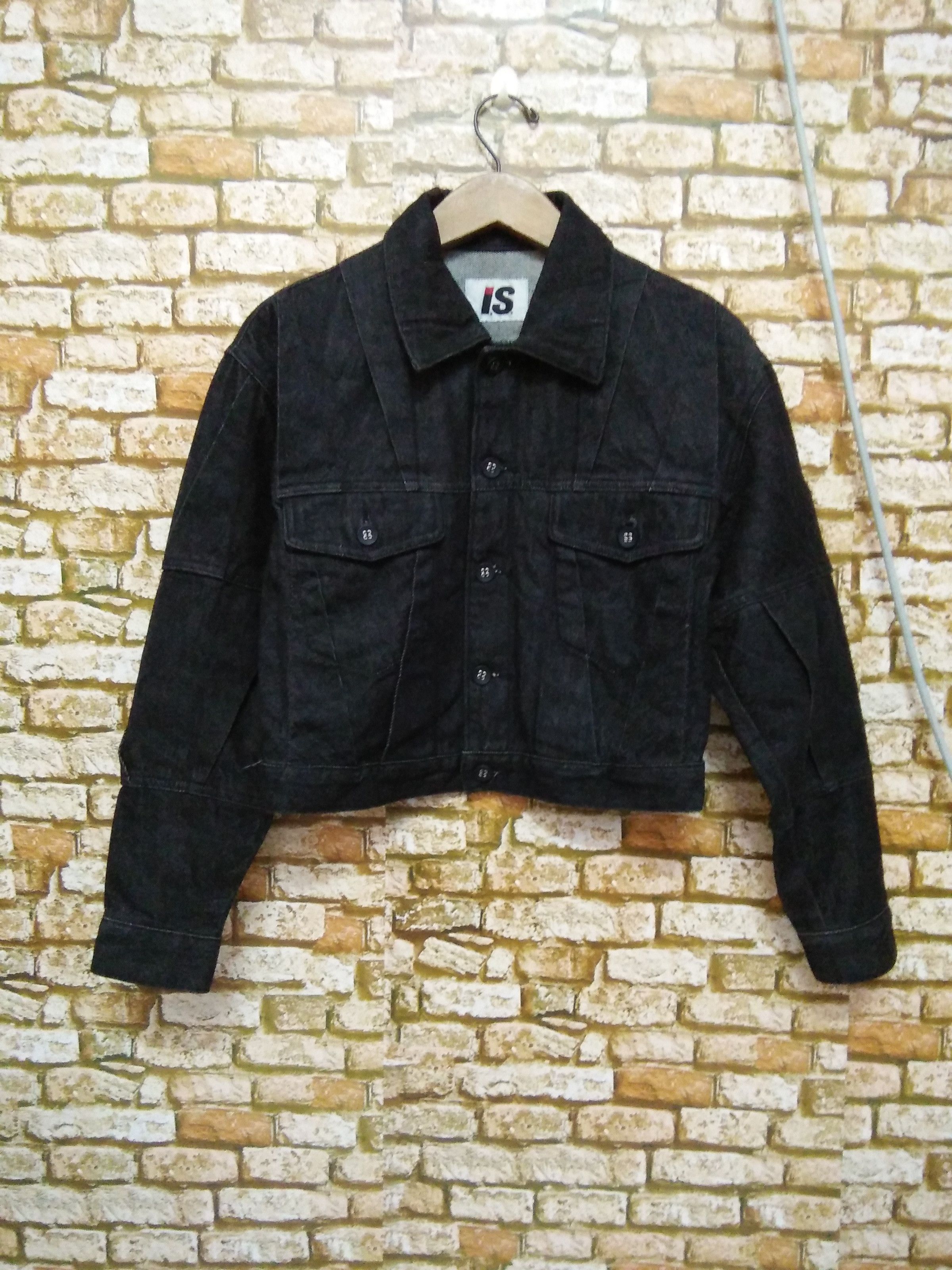 Issey Miyake I.S ISSEY MIYAKE JACKET DENIM JACKET PIT 19 (A260) Size US S / EU 44-46 / 1 - 1 Thumbnail