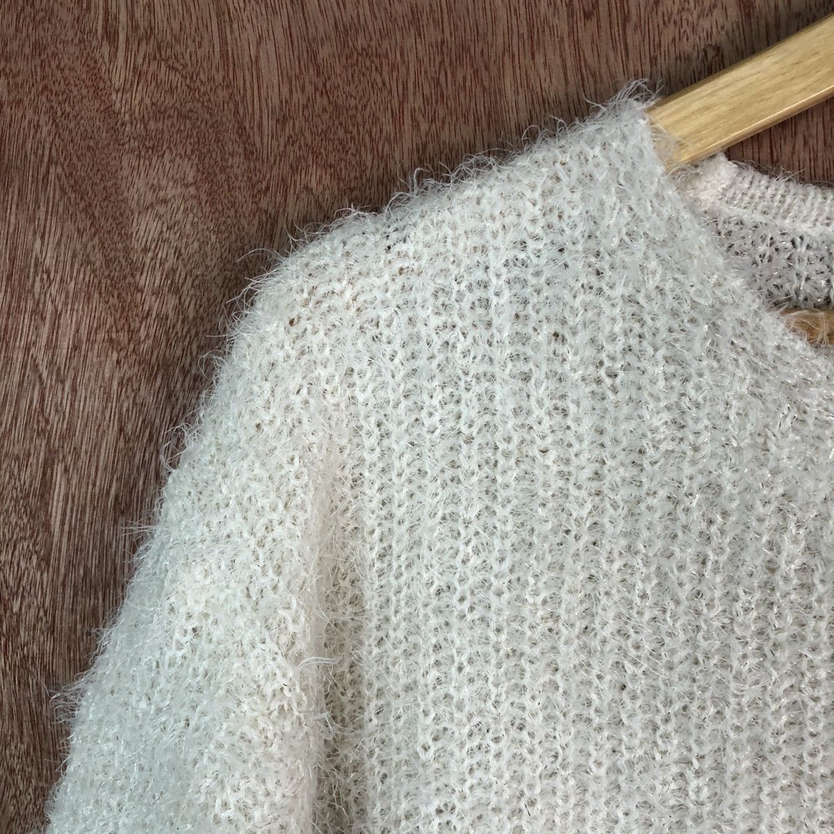 Homespun Knitwear × Japanese Brand Chocol Raffine & Rebeo Shag Shaggy Fur Mohair Knitwear #6618 Size M / US 6-8 / IT 42-44 - 6 Thumbnail