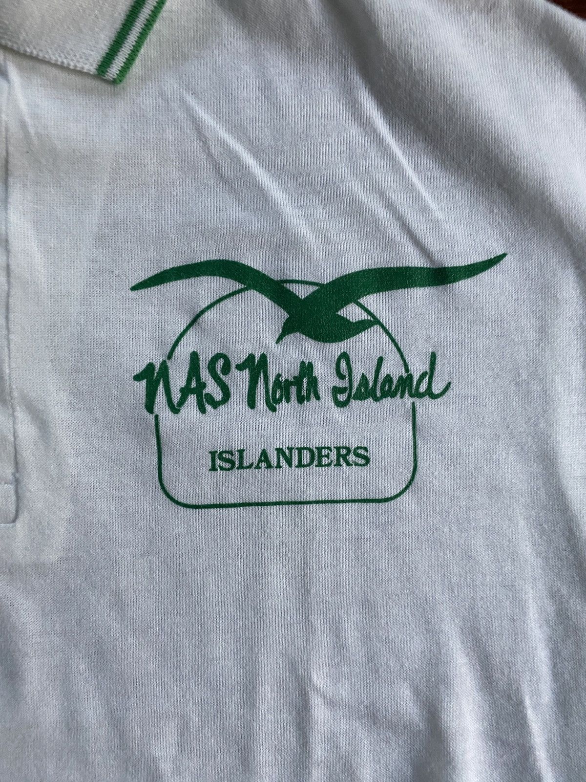 Vintage Vintage 80’s Naval Air Station Islanders Single Stitch Polo Size US L / EU 52-54 / 3 - 3 Thumbnail