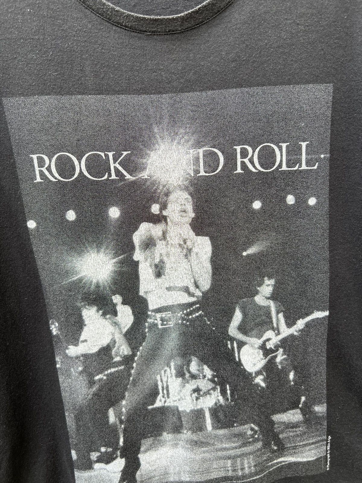 Band Tees × Lad Musician × The Rolling Stones Lad Musician X Rolling Stones " Rock & Roll " Black t Shirt Size US M / EU 48-50 / 2 - 7 Thumbnail