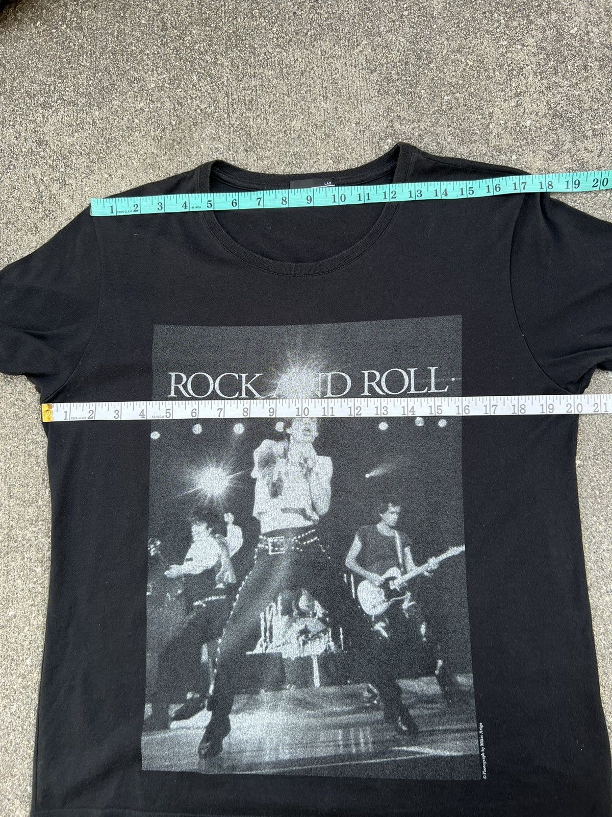 Band Tees × Lad Musician × The Rolling Stones Lad Musician X Rolling Stones " Rock & Roll " Black t Shirt Size US M / EU 48-50 / 2 - 2 Thumbnail