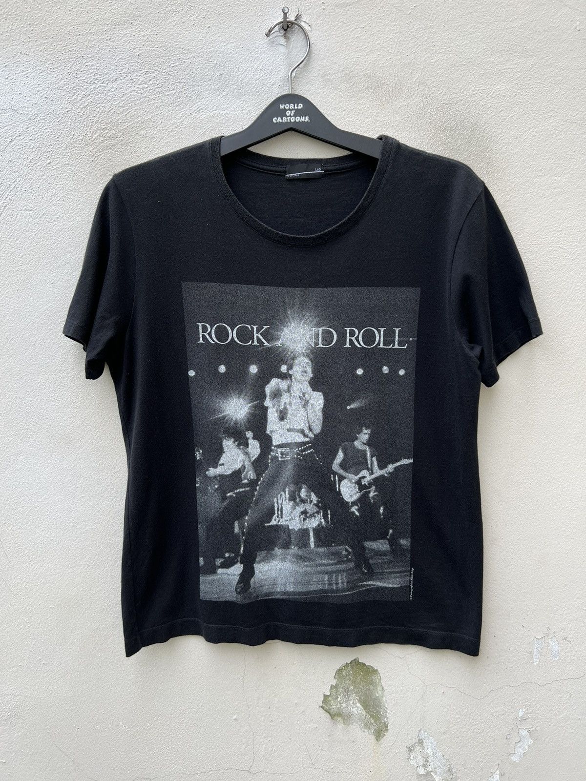 Band Tees × Lad Musician × The Rolling Stones Lad Musician X Rolling Stones " Rock & Roll " Black t Shirt Size US M / EU 48-50 / 2 - 5 Thumbnail