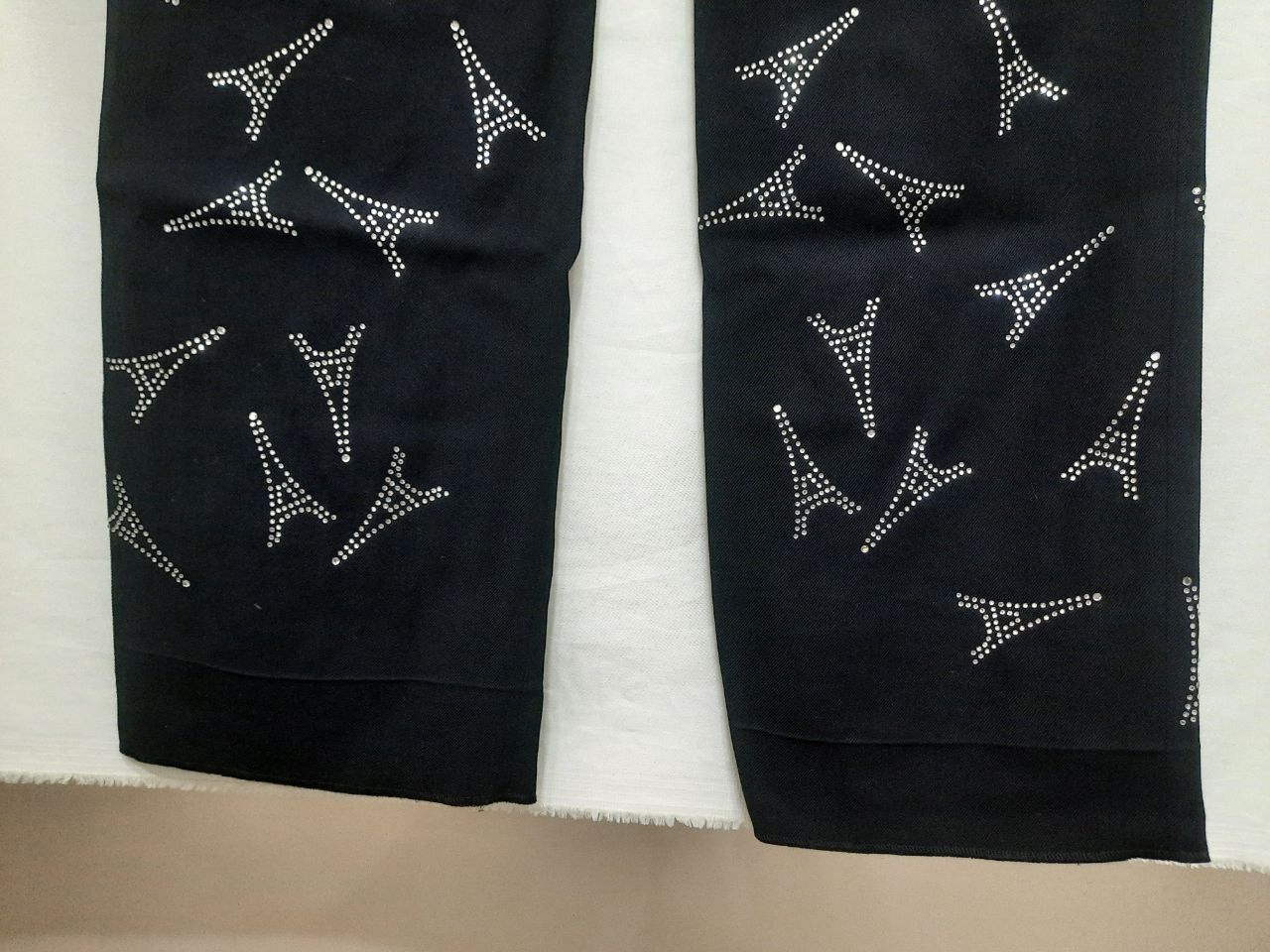 Balenciaga *New* SS19 Runway Eiffel Tower Crystal Pants Trousers Size US 28 / EU 44 - 3 Thumbnail