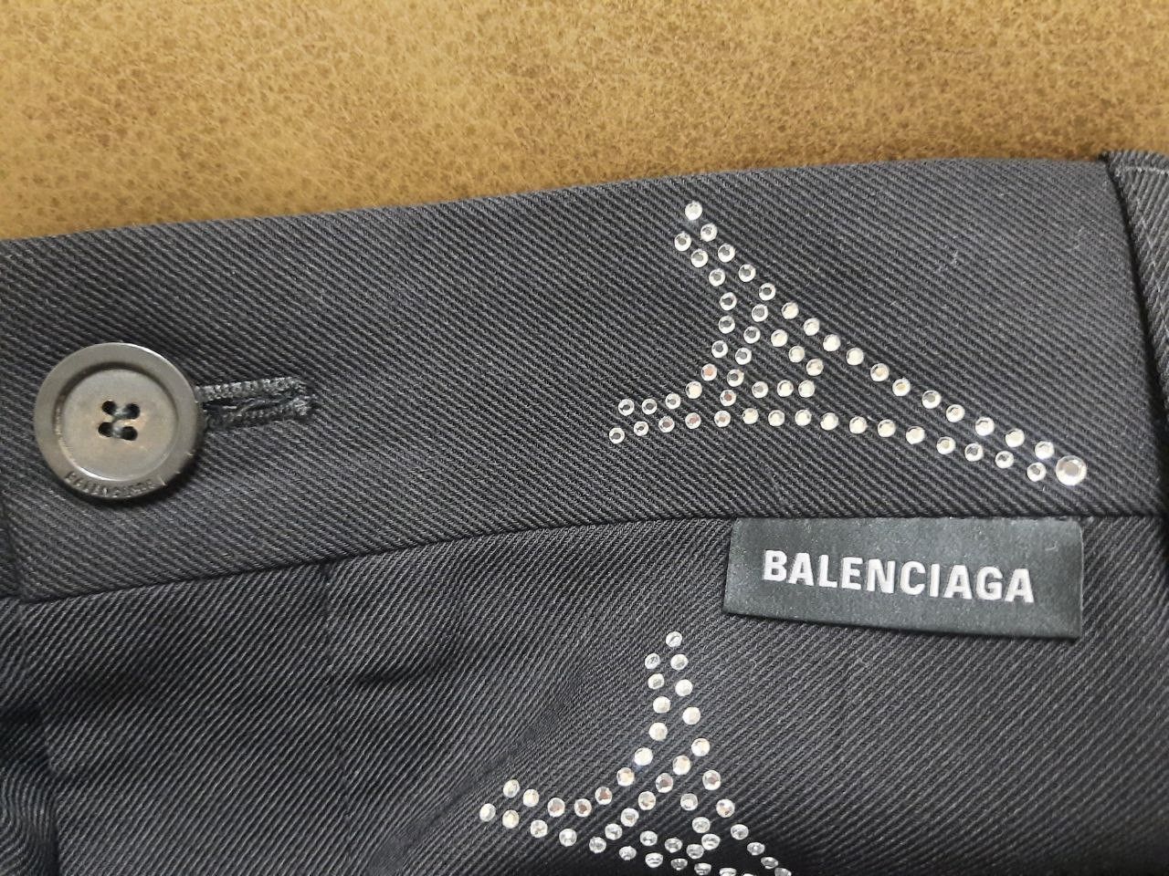 Balenciaga *New* SS19 Runway Eiffel Tower Crystal Pants Trousers Size US 28 / EU 44 - 4 Thumbnail
