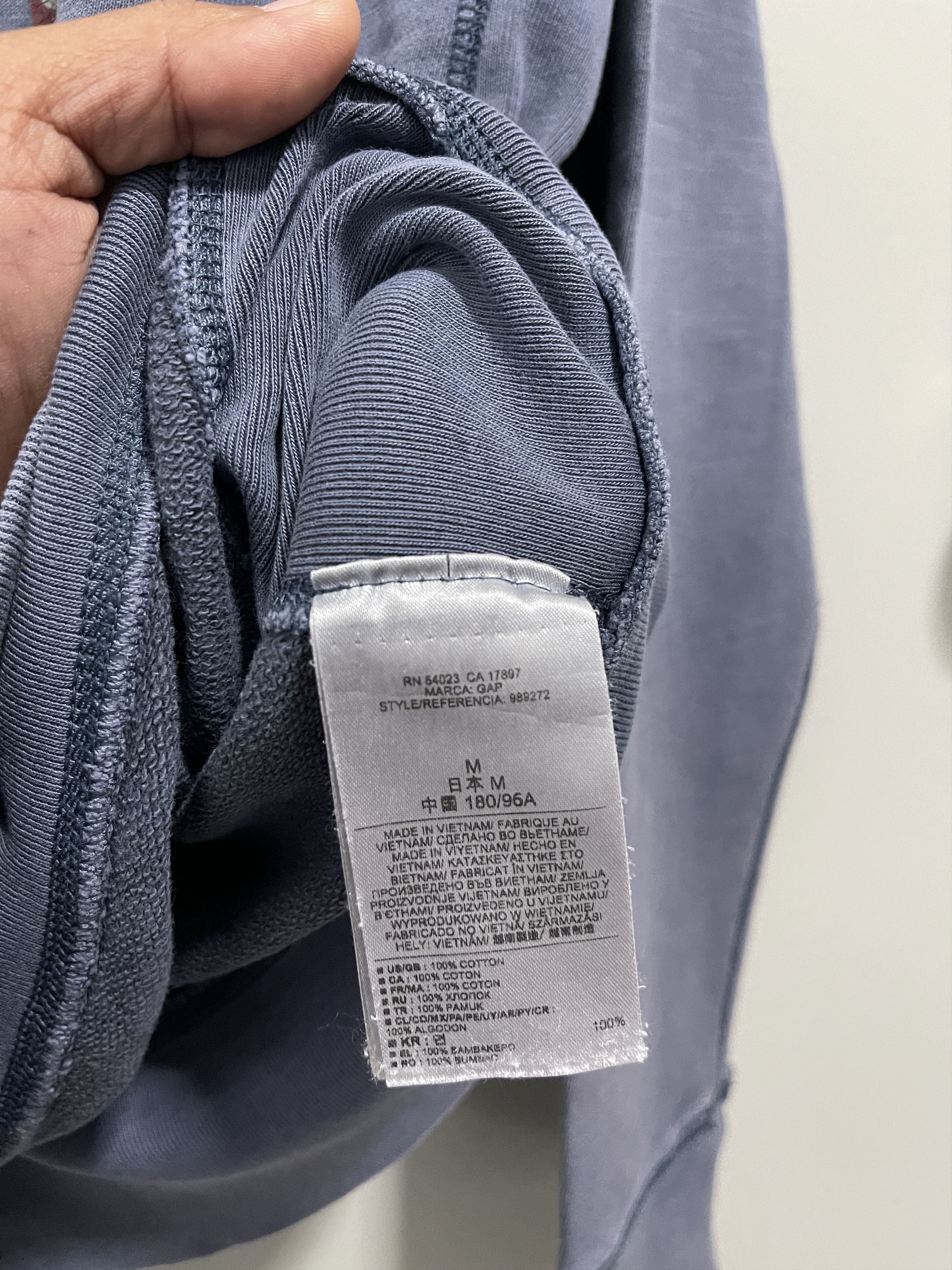 Gap × Vintage Distressed Gap Usa Eagles Big Logo Sun Faded Sweatshirt Size US S / EU 44-46 / 1 - 8 Thumbnail