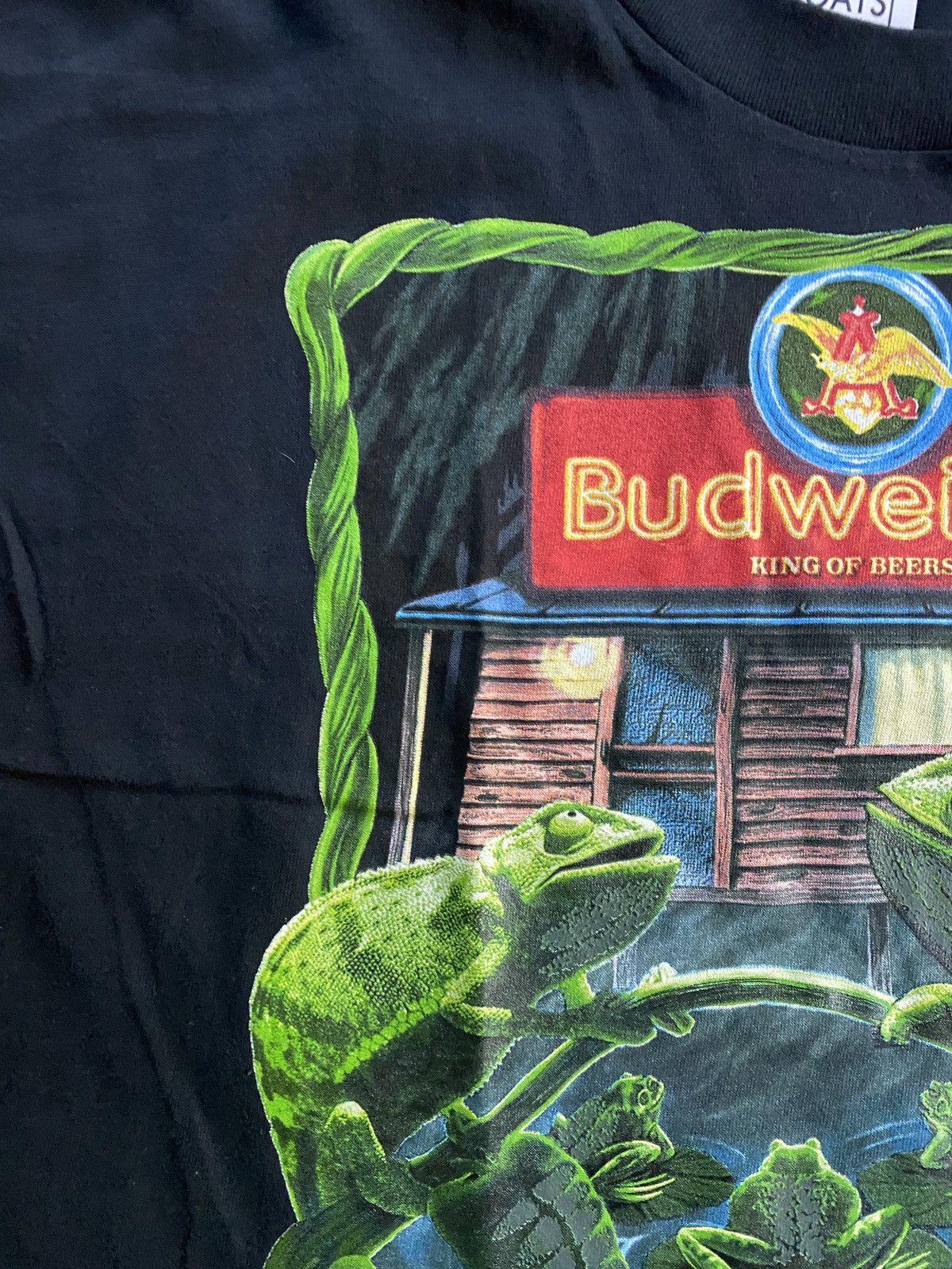 Budweiser × Vintage Vintage 90’s Budweiser Iguanas Wild Oats Voice Box Tee Size US XL / EU 56 / 4 - 7 Thumbnail