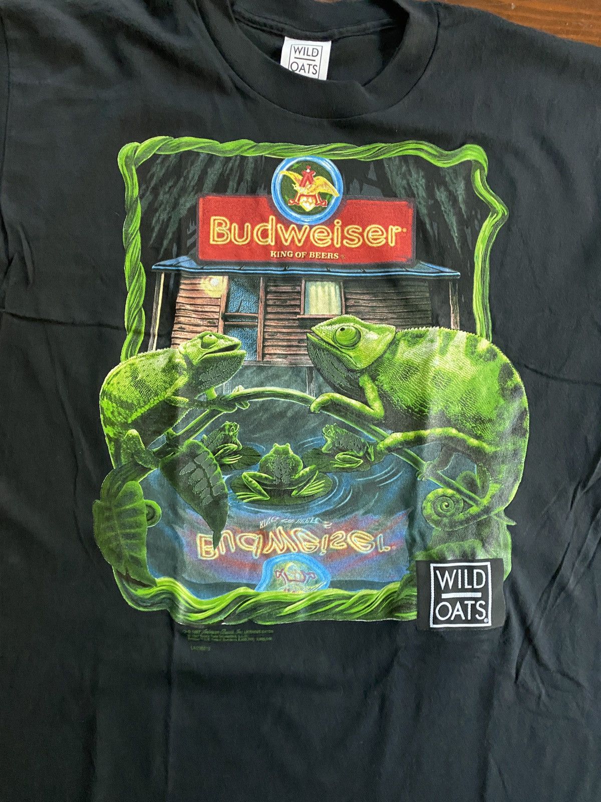 Budweiser × Vintage Vintage 90’s Budweiser Iguanas Wild Oats Voice Box Tee Size US XL / EU 56 / 4 - 6 Thumbnail