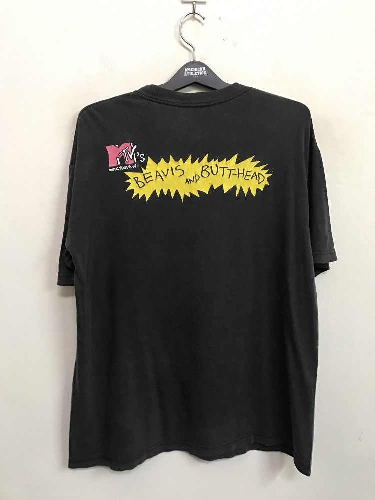 Band Tees 1997 Metallica Beaves and Butt-Head MTV Faded Band t shirt Size US L / EU 52-54 / 3 - 11 Thumbnail