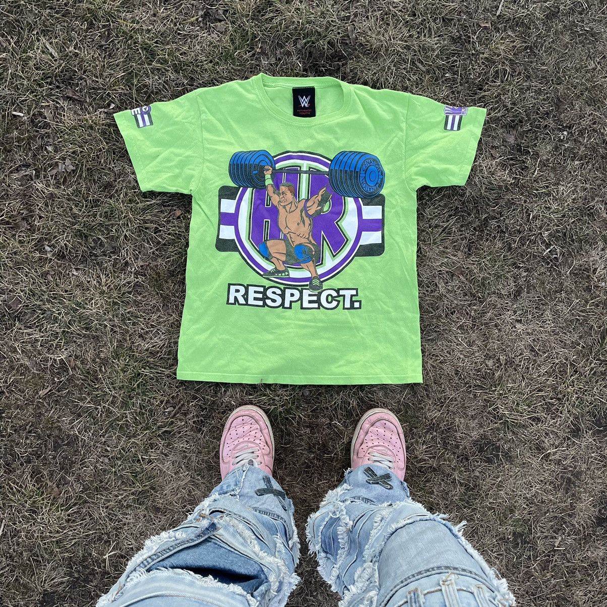 Vintage Y2K Neon Green Graphic Tee Wu Tang Respect Streetwear Slim M Size US M / EU 48-50 / 2 - 1 Thumbnail