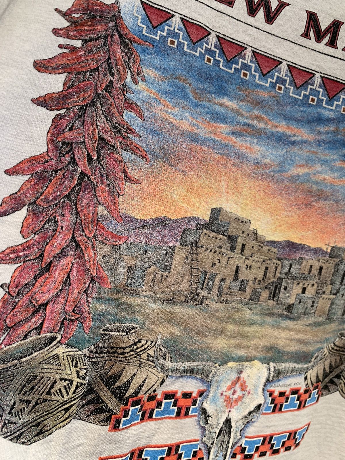 Other × Vintage *RARE* Vintage New Mexico SanSegal Nature Art T-Shirt Large Size US L / EU 52-54 / 3 - 3 Thumbnail
