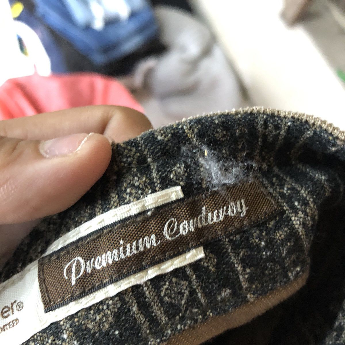 Japanese Brand Back Number Dark Brown Corduroy cargo utility Pants #5430DL Size US 32 / EU 48 - 13 Thumbnail