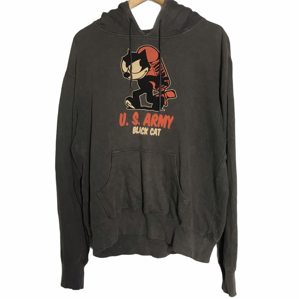 Felix us army black cat hoodie