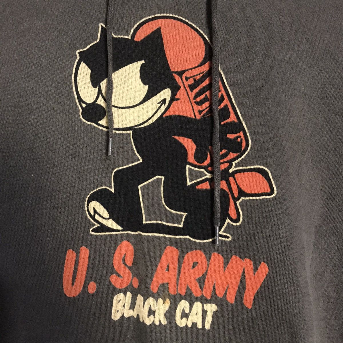 Cartoon Network Felix us army black cat hoodie Size US L / EU 52-54 / 3 - 3 Thumbnail