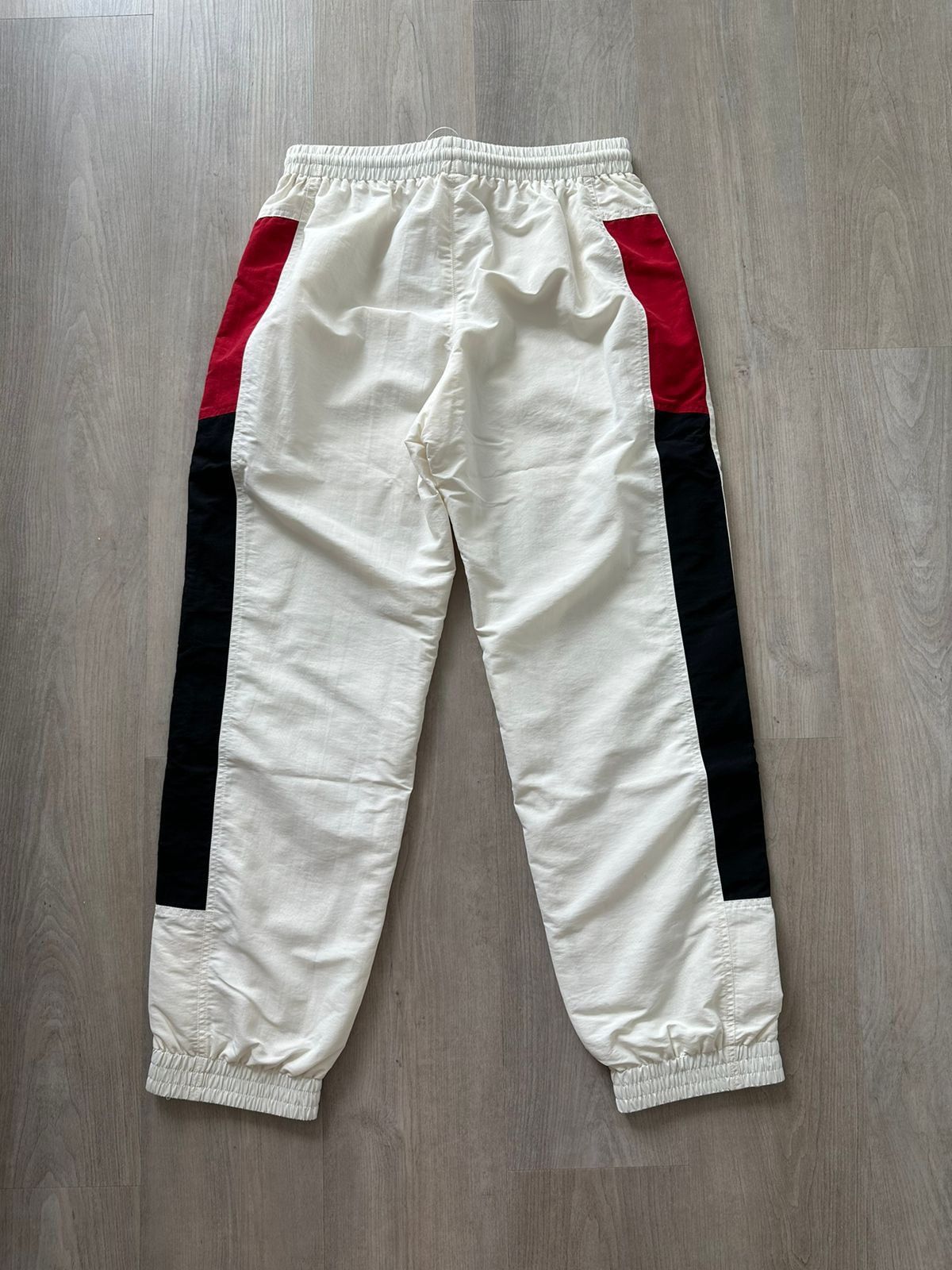 Balenciaga Balenciaga White Cream Nylon Stripped Trackpants with logo Size US 30 / EU 46 - 4 Thumbnail