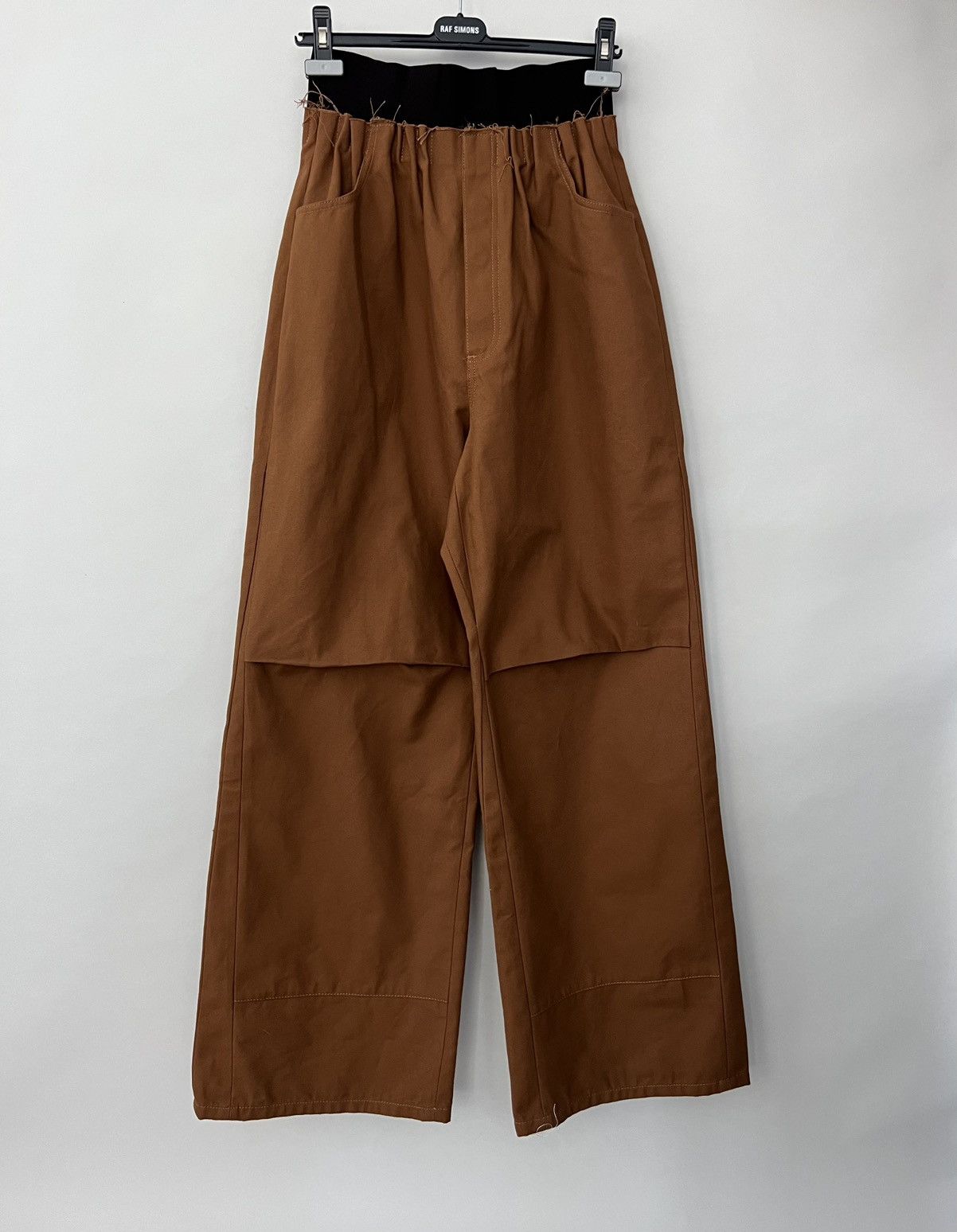 Raf Simons Gathered waist wide leg trousers Size US 30 / EU 46 - 1 Thumbnail