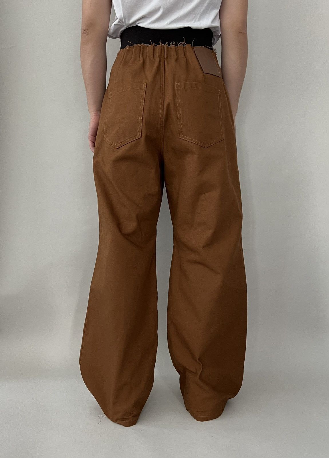 Raf Simons Gathered waist wide leg trousers Size US 30 / EU 46 - 4 Thumbnail