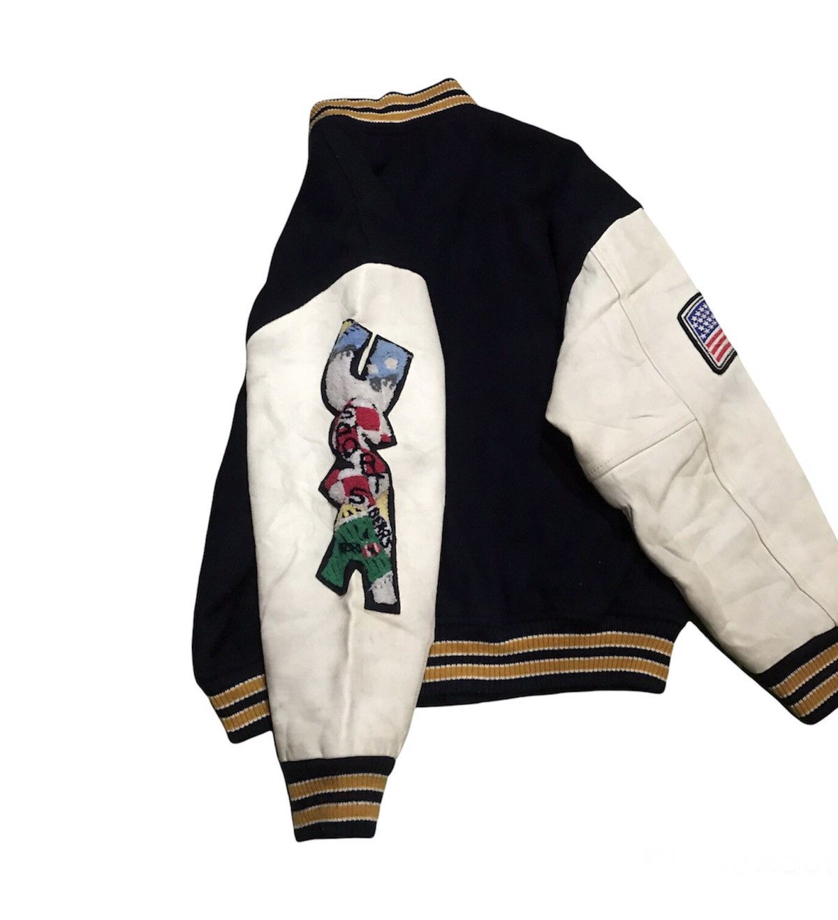 Other Vintage Varsity Dream Boy 1958 USA flag 87 patches leather Size US L / EU 52-54 / 3 - 3 Thumbnail