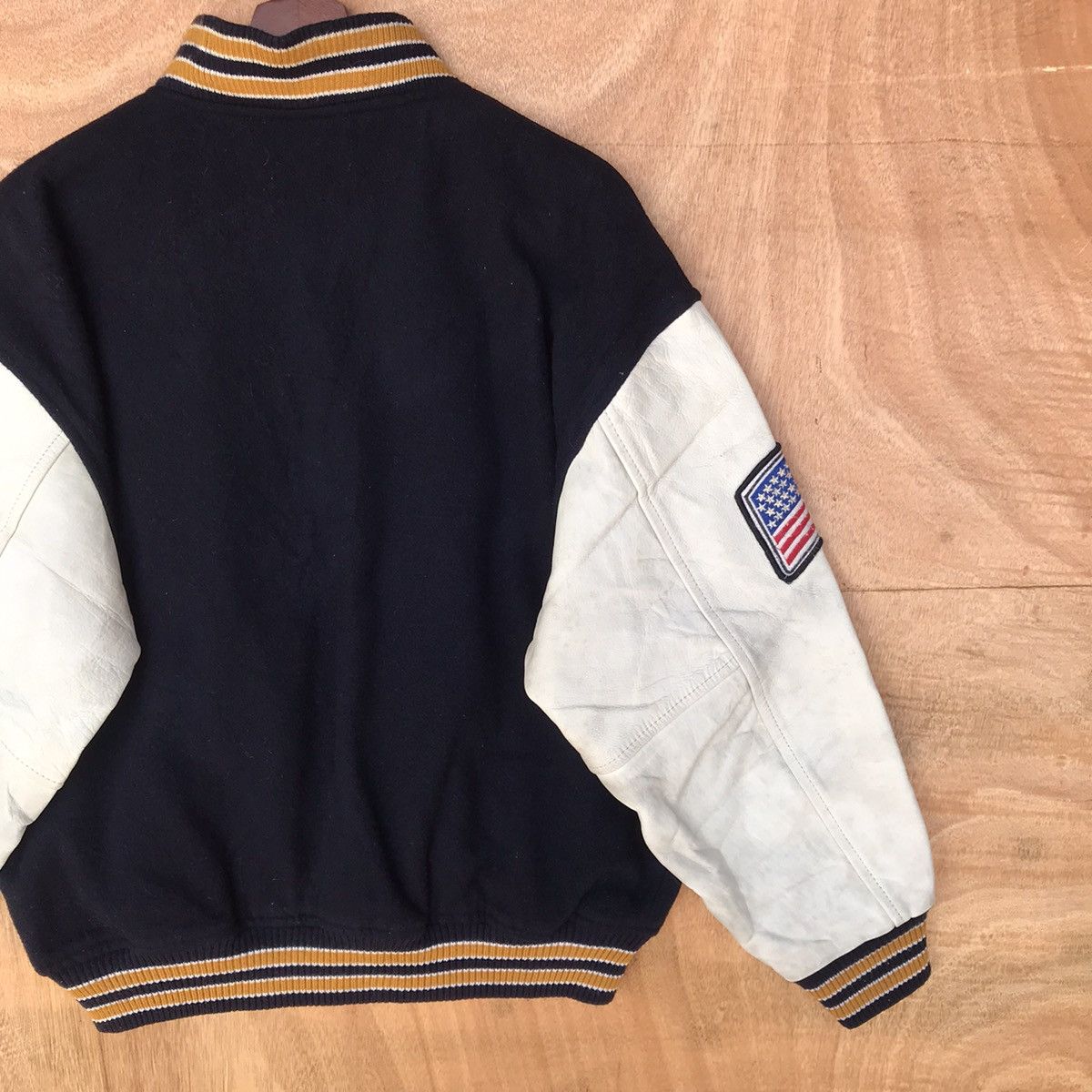 Other Vintage Varsity Dream Boy 1958 USA flag 87 patches leather Size US L / EU 52-54 / 3 - 8 Thumbnail