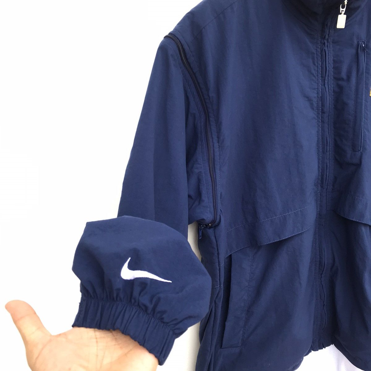 Nike × Vintage Rare 90s Nike court logo 2 in 1 jacket removeable zipper Size US M / EU 48-50 / 2 - 9 Thumbnail