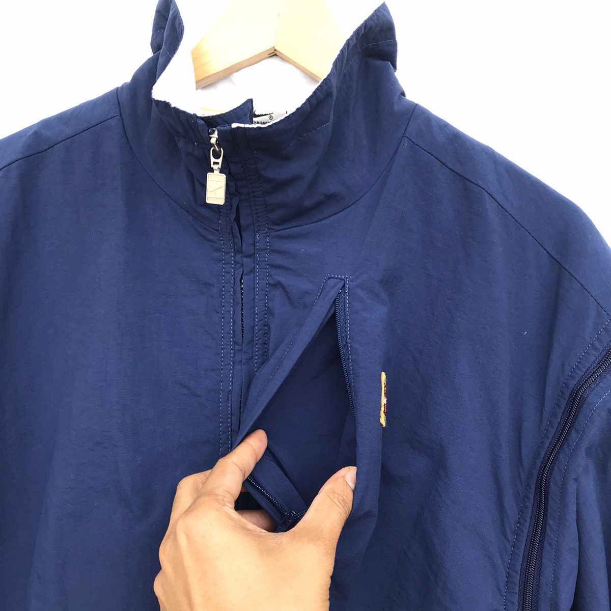 Nike × Vintage Rare 90s Nike court logo 2 in 1 jacket removeable zipper Size US M / EU 48-50 / 2 - 4 Thumbnail