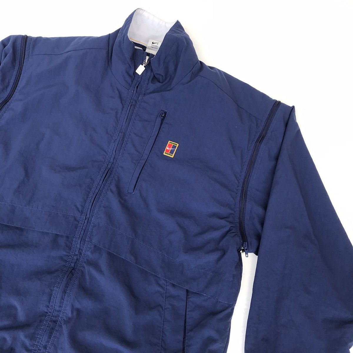 Nike × Vintage Rare 90s Nike court logo 2 in 1 jacket removeable zipper Size US M / EU 48-50 / 2 - 11 Thumbnail