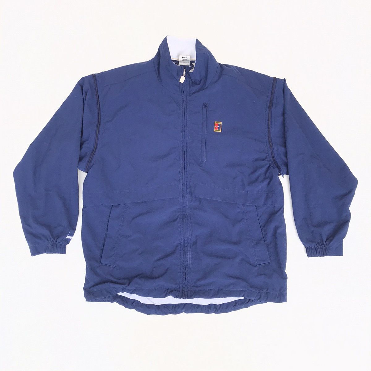 Nike × Vintage Rare 90s Nike court logo 2 in 1 jacket removeable zipper Size US M / EU 48-50 / 2 - 12 Thumbnail