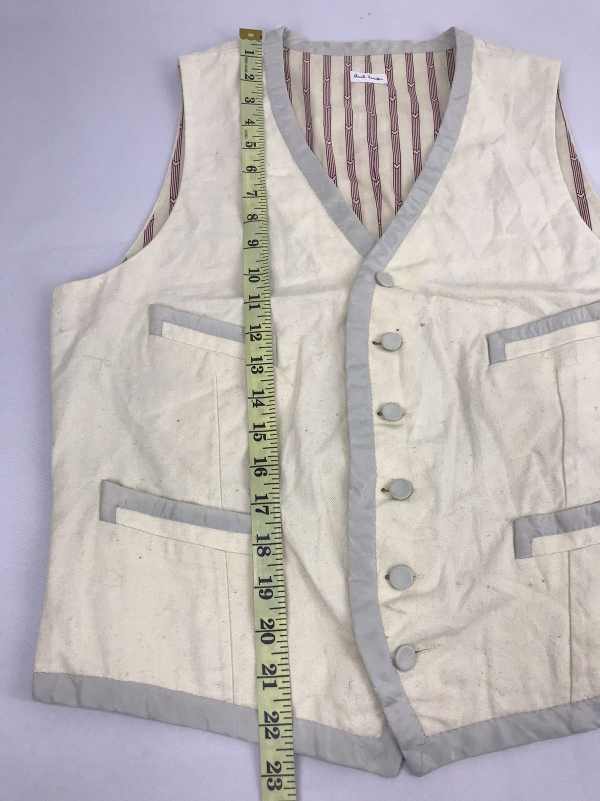 Japanese Brand Vintage Paul Smith Sleeveless Vest Size US S / EU 44-46 / 1 - 9 Thumbnail