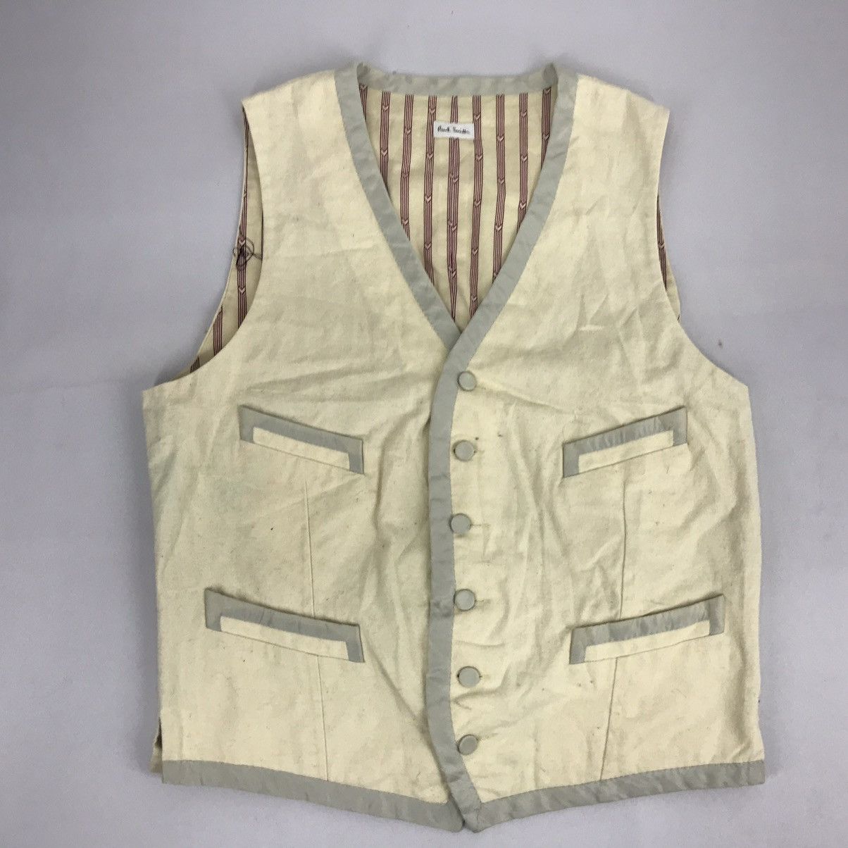 Japanese Brand Vintage Paul Smith Sleeveless Vest Size US S / EU 44-46 / 1 - 1 Thumbnail