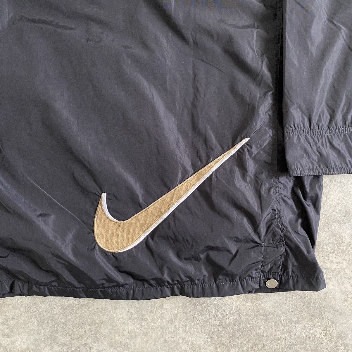 Nike × Vintage Vintage 90’s Nike Big Swoosh Light Zipper Jacket Size US L / EU 52-54 / 3 - 12 Thumbnail