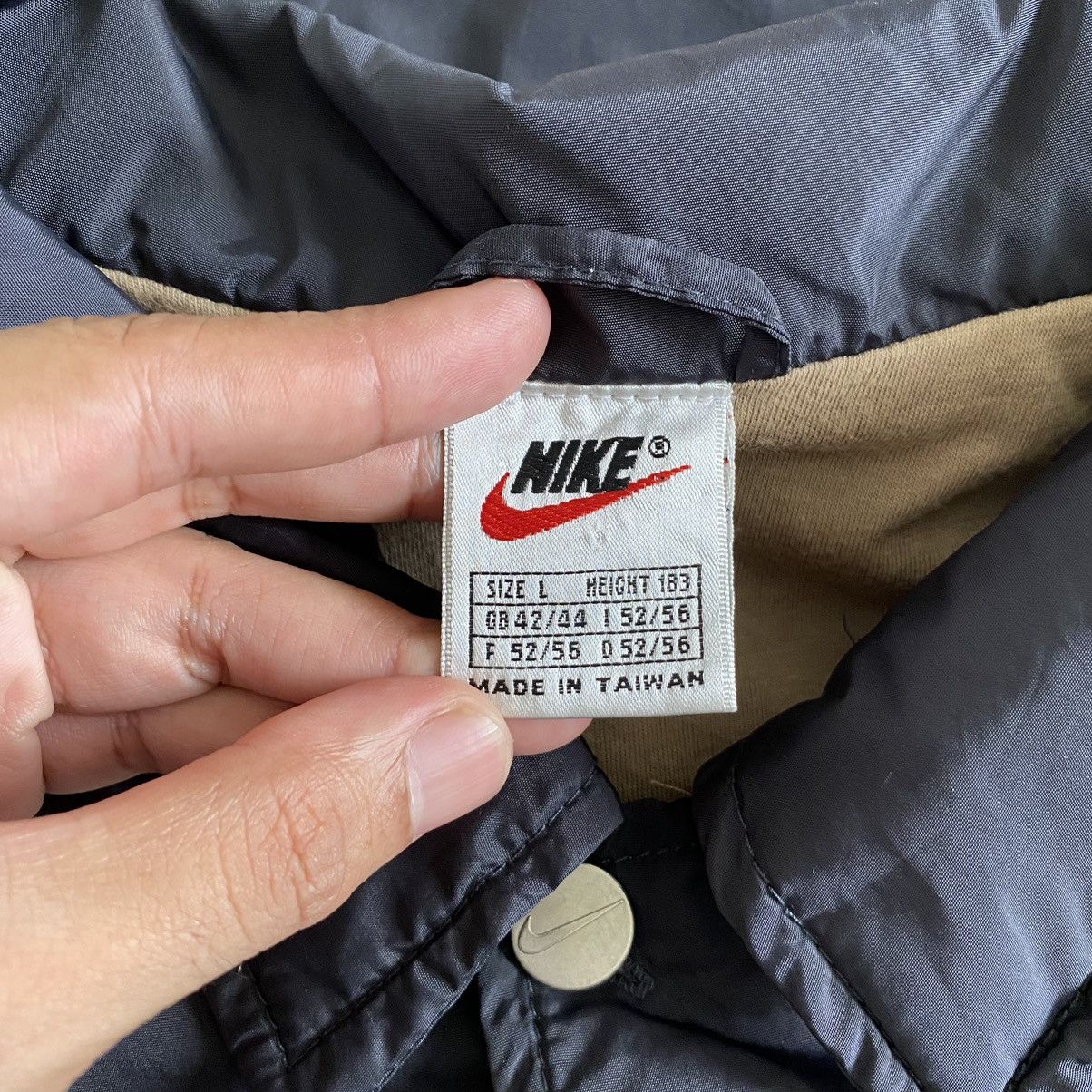 Nike × Vintage Vintage 90’s Nike Big Swoosh Light Zipper Jacket Size US L / EU 52-54 / 3 - 13 Thumbnail