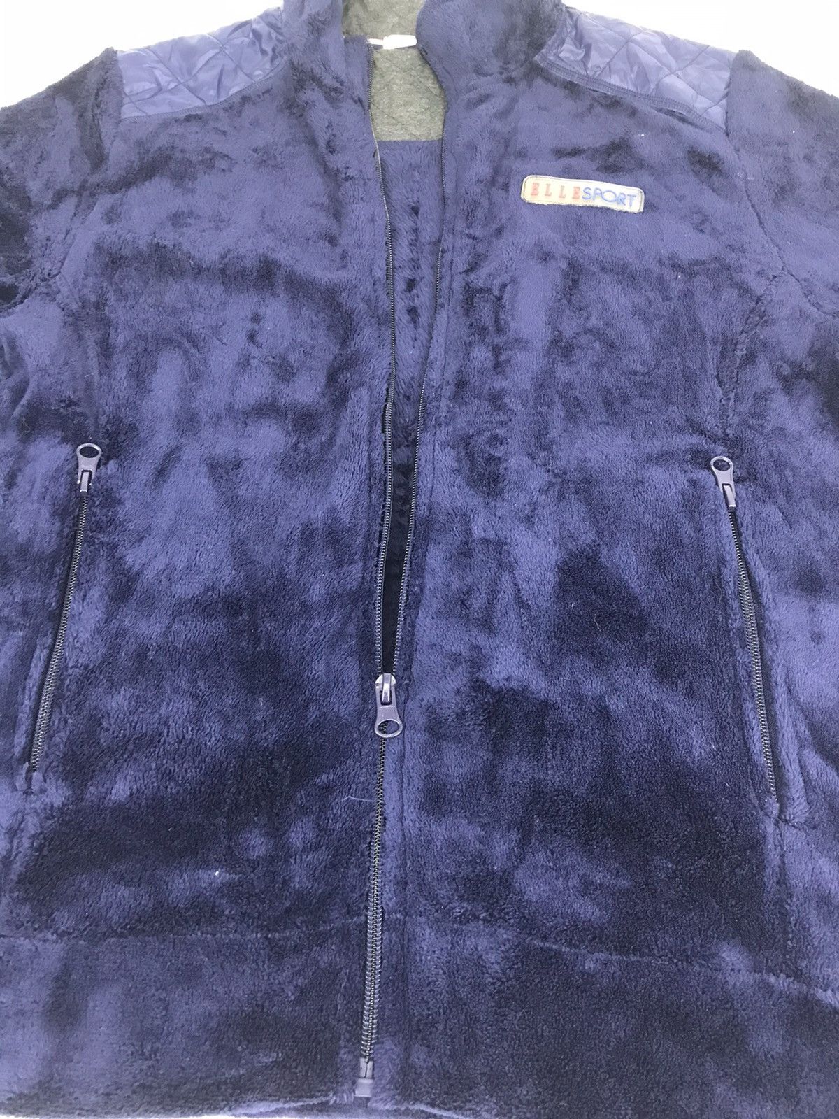 Japanese Brand × Vintage Elle Sport Fleece Padded Jacket Winter Wear Size M / US 6-8 / IT 42-44 - 2 Thumbnail