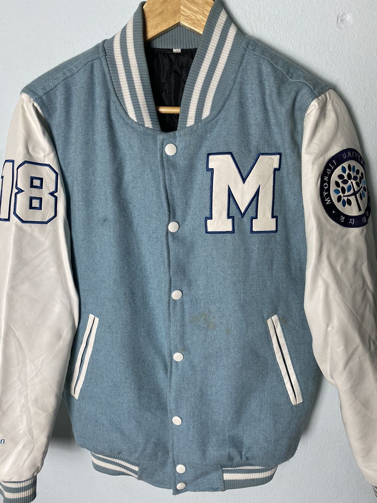 Japanese Brand Varsity Jacket Myong Ji University Size US M / EU 48-50 / 2 - 2 Thumbnail