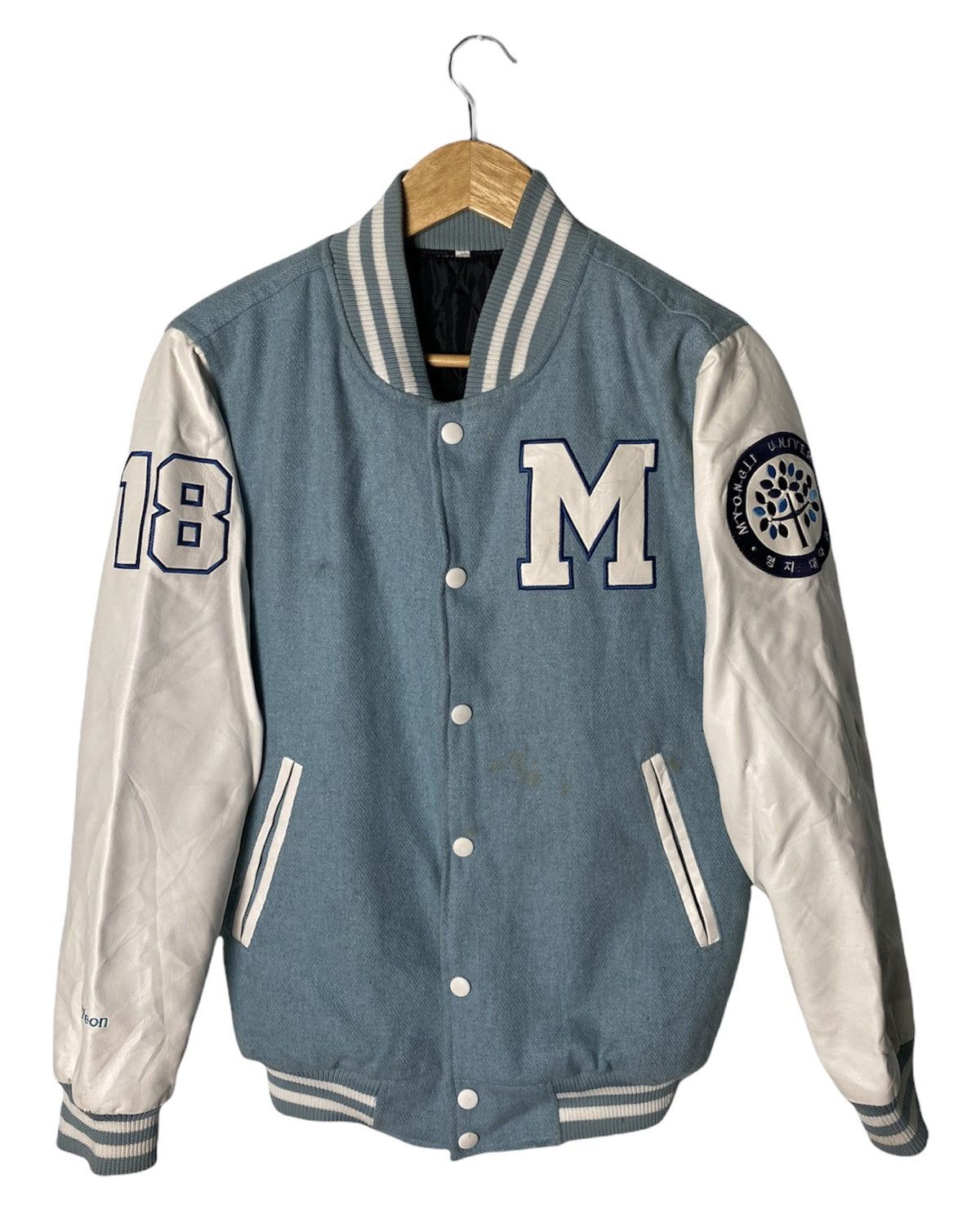 Japanese Brand Varsity Jacket Myong Ji University Size US M / EU 48-50 / 2 - 1 Thumbnail