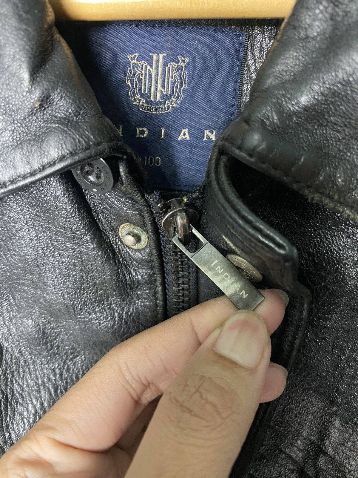 Genuine Leather × Indian Motorcycle Vintage Biker Leather Jacket Indian Size US L / EU 52-54 / 3 - 7 Thumbnail