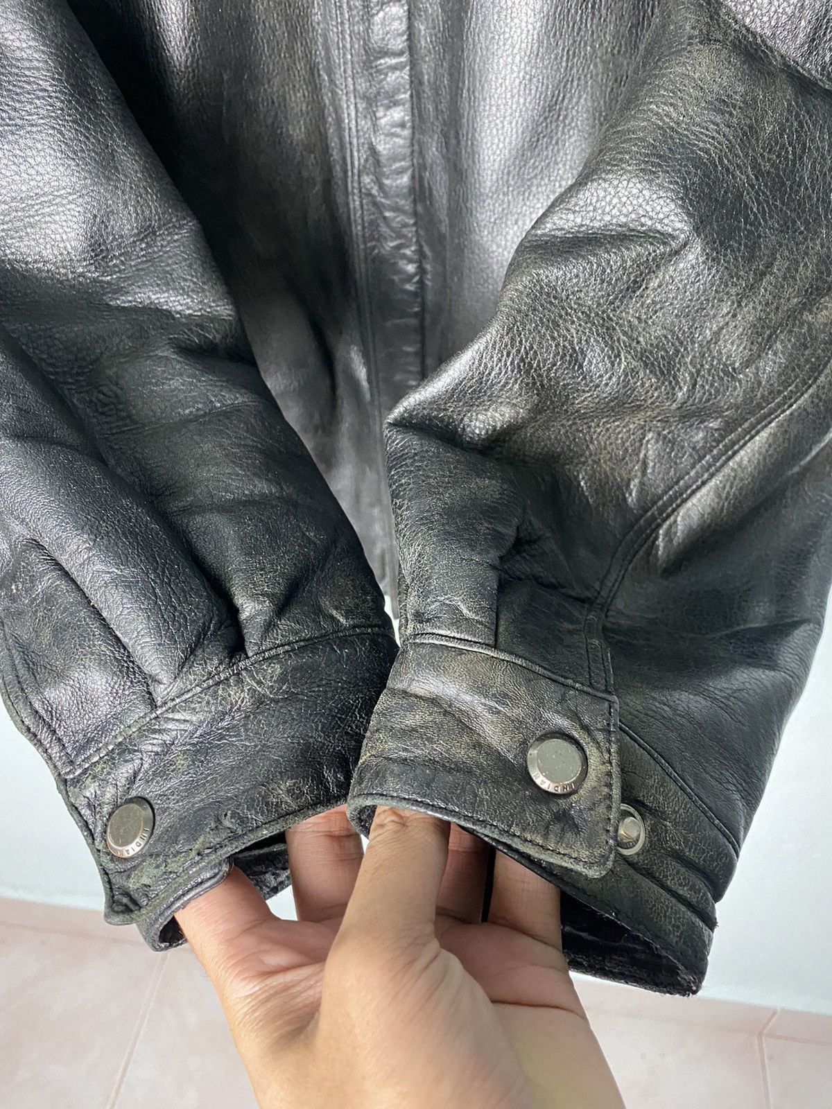 Genuine Leather × Indian Motorcycle Vintage Biker Leather Jacket Indian Size US L / EU 52-54 / 3 - 5 Thumbnail